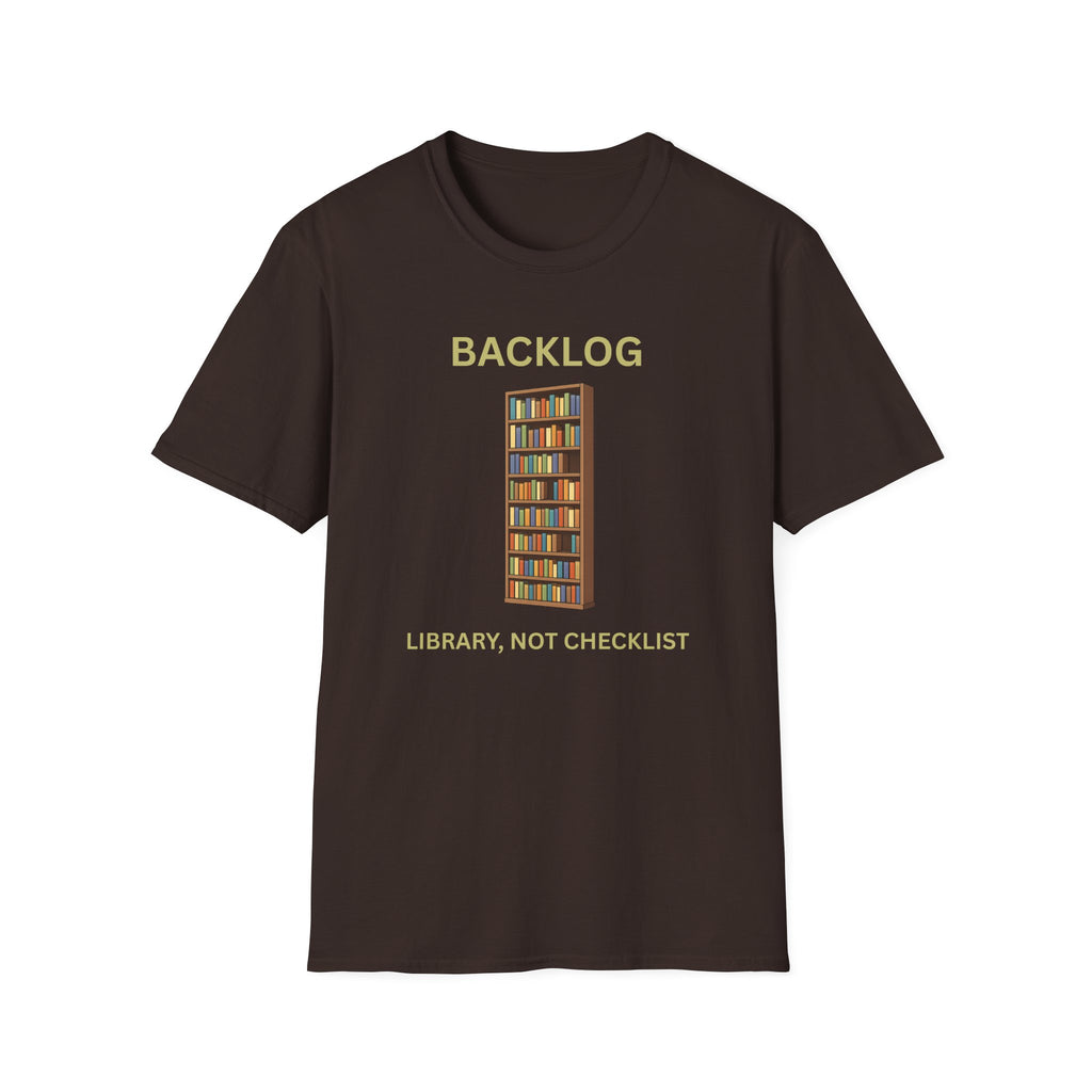 Library, Not Checklist - Backlog Guilt Relief Tee