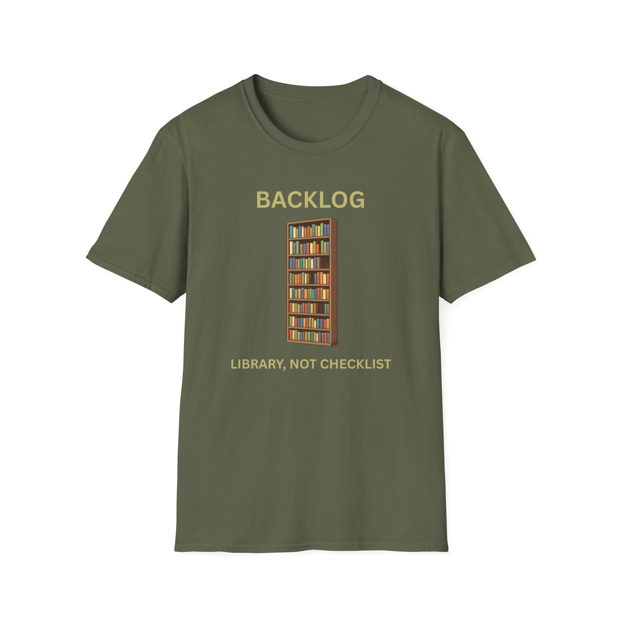Library, Not Checklist - Backlog Guilt Relief Tee